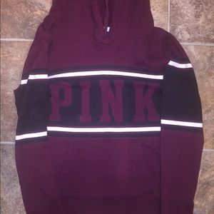 Maroon Long Sleeve VS Pink Hoodie